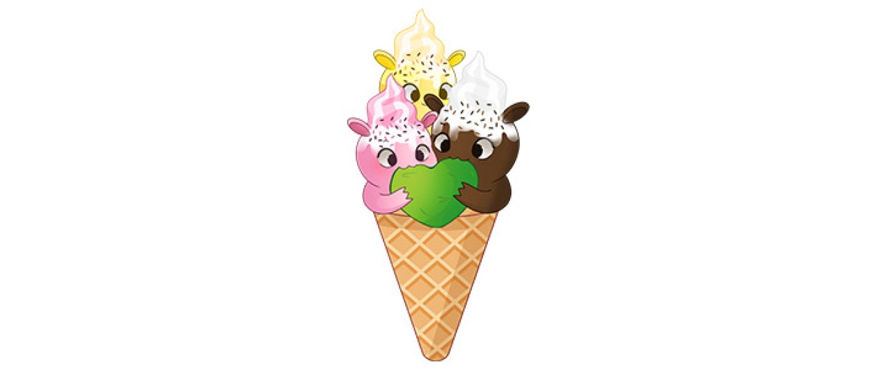 Kaugummitier Ice Cream Edition