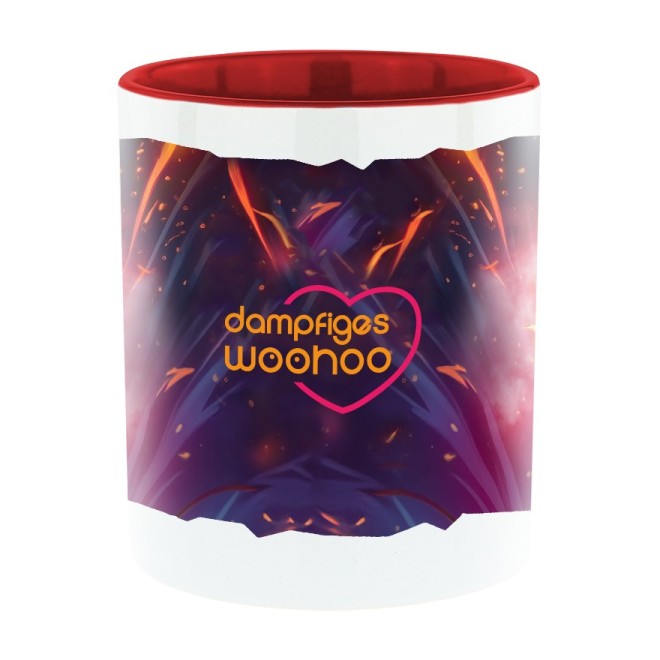 Dampfiges Woohoo Bi-Color Tasse rot