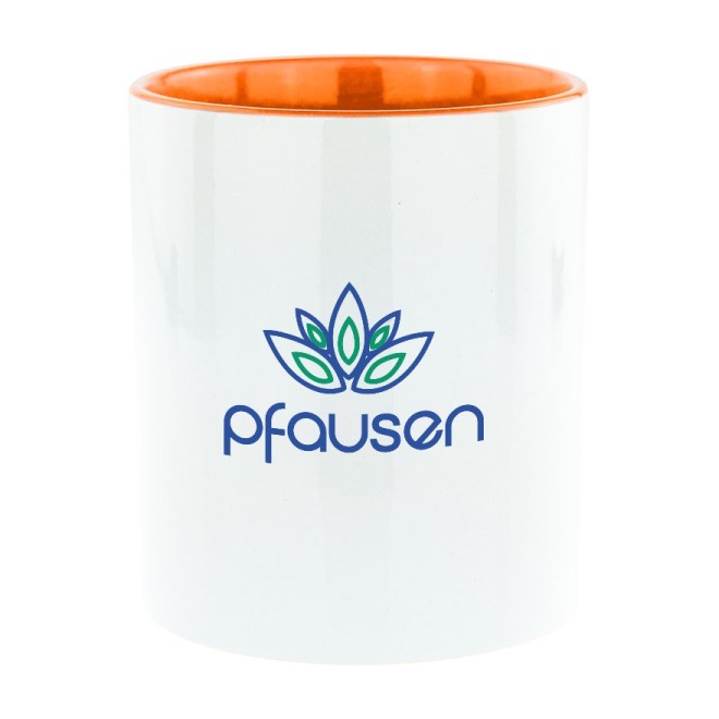 Pfausen Bi-Color Tasse orange