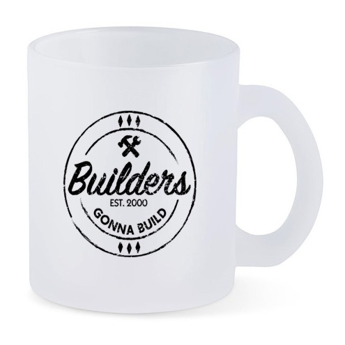 Builders Gonna Build Tasse Glas SATIN