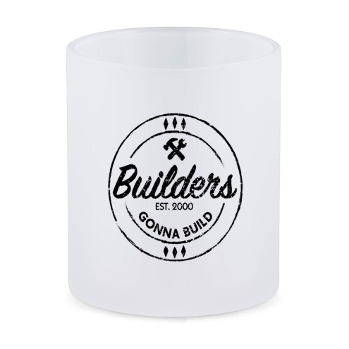 Builders Gonna Build Tasse Glas SATIN