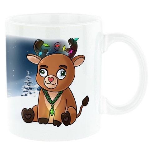 Glühtier Tasse WEISS