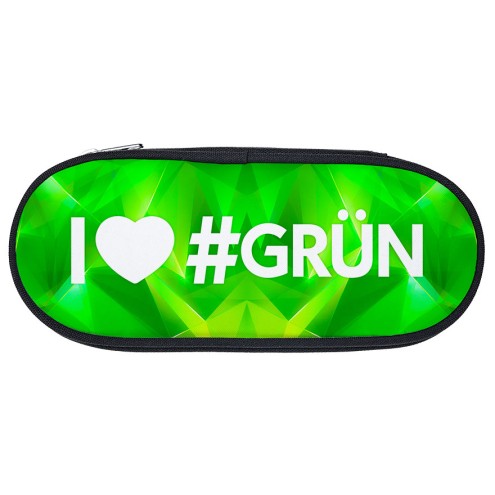 Federpenal / Federmäppchen I love #GRÜN