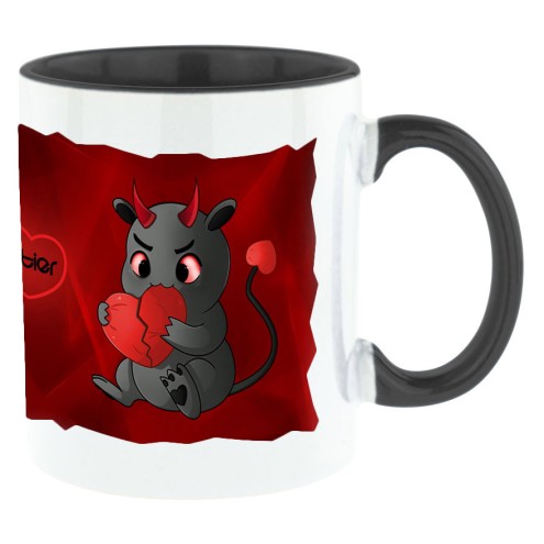 Kaugummitier DEVIL Edition Tasse schwarz (Bi-Color)