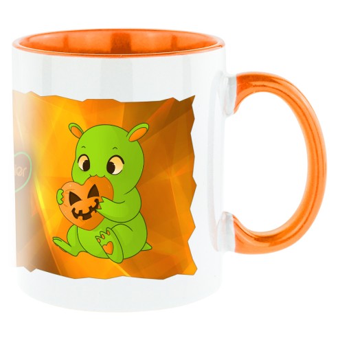 Kaugummitier SWEET & SOUR Edition Bi-Color Tasse ORANGE