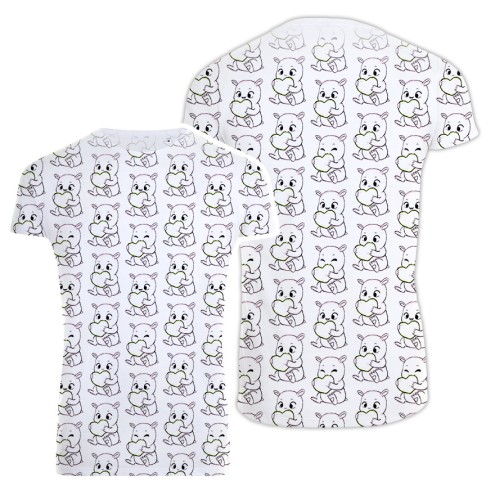 KAUGUMMITIER Skizzen All-Over-Print T-Shirt men
