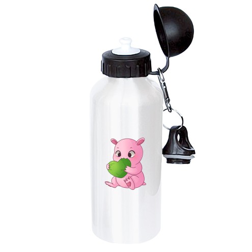 Knabberndes KAUGUMMITIER ALU Trinkflasche