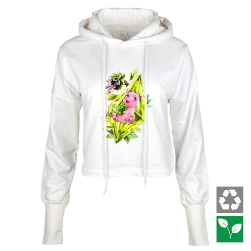Kaugummitier NASHI Edition kurzer GIRLIE Hoodie