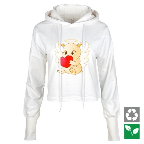 Kaugummitier ANGEL Edition kurzer GIRLIE Hoodie