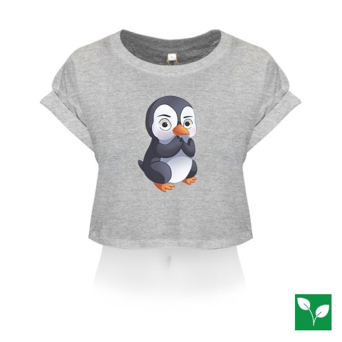 Stalker Pinguin Organic Crop T-Shirt women