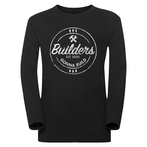 Builders Gonna Build Langarm-Shirt SLIM FIT