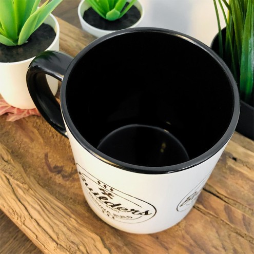 Builders Gonna Build Bi-Color Tasse schwarz