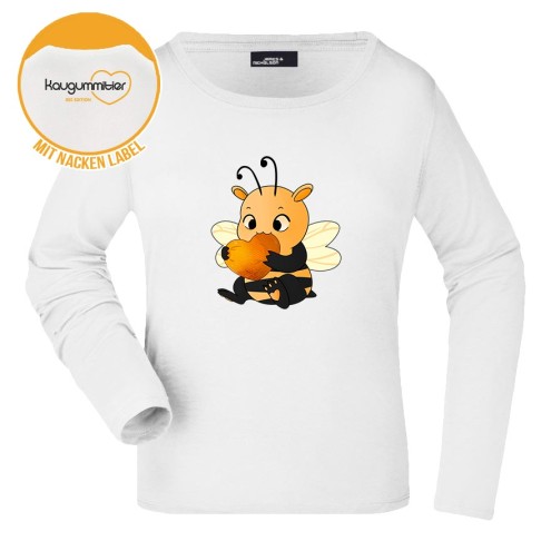 Kaugummitier Bee Edition Baumwoll Langarm Shirt women