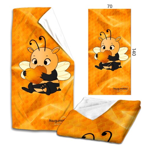 Kaugummitier Bee Edition Microfaser Badetuch