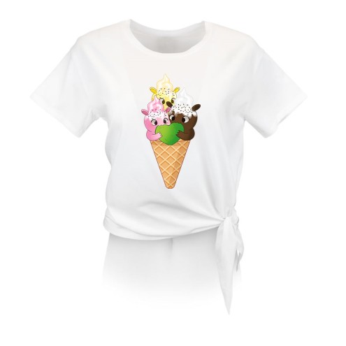 Kaugummitier Ice Cream Edition Knoten-T-Shirt