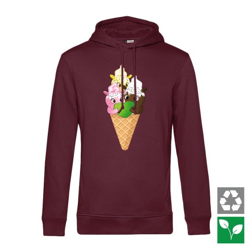 Kaugummitier Ice Cream Edition Organic Hoodie