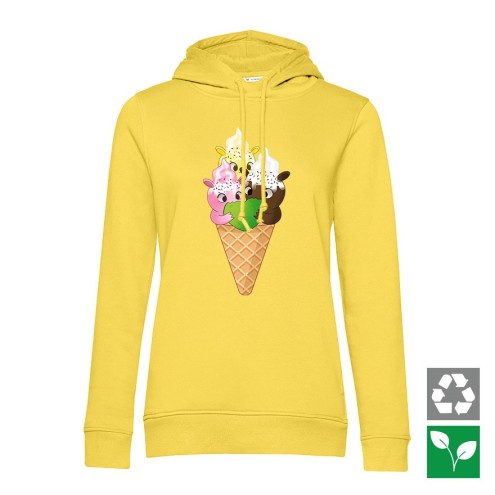 Kaugummitier Ice Cream Edition Organic Hoodie women