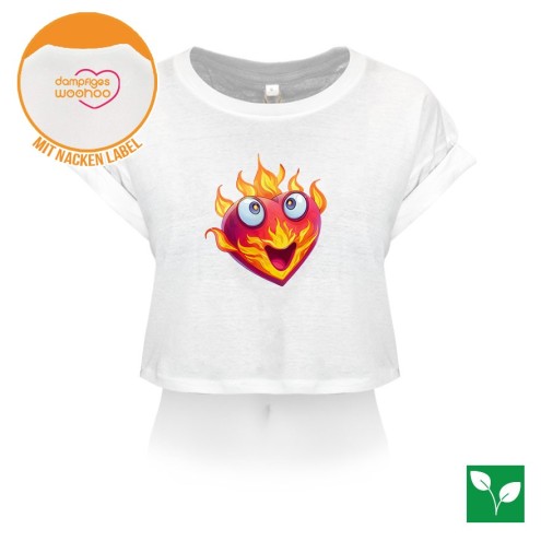 Dampfiges Woohoo Organic Crop T-Shirt women