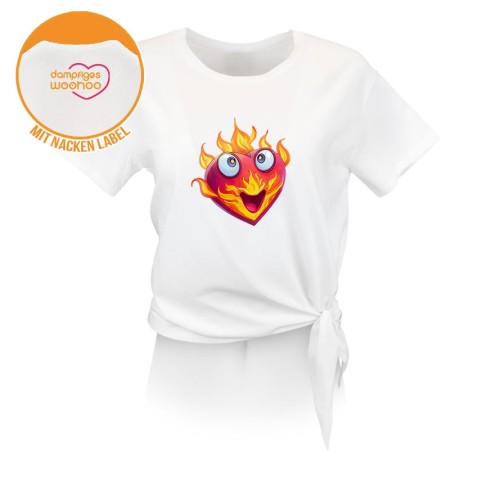 Dampfiges Woohoo Knoten-T-Shirt