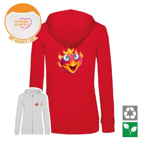 Dampfiges Woohoo Organic Zipped Hoodie women