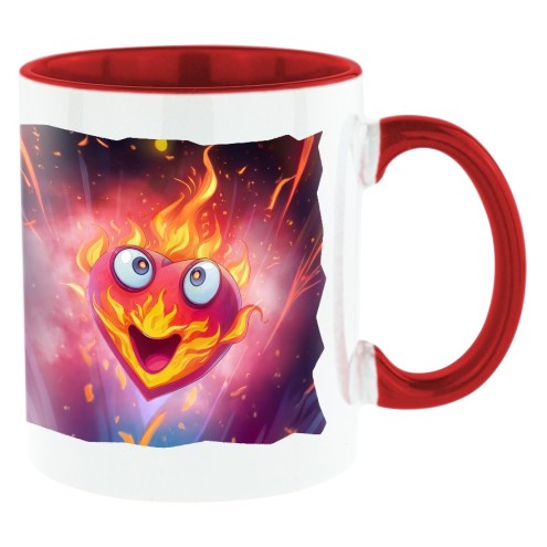 Dampfiges Woohoo Bi-Color Tasse rot