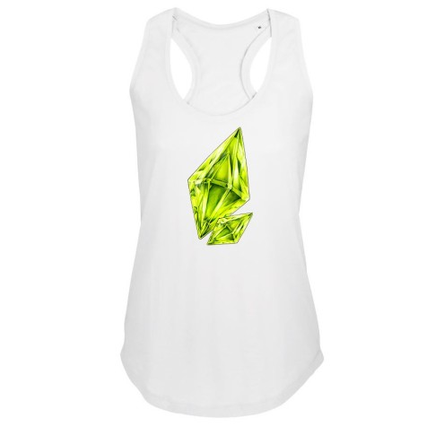 Grüner Kristall Girlie Tank Top