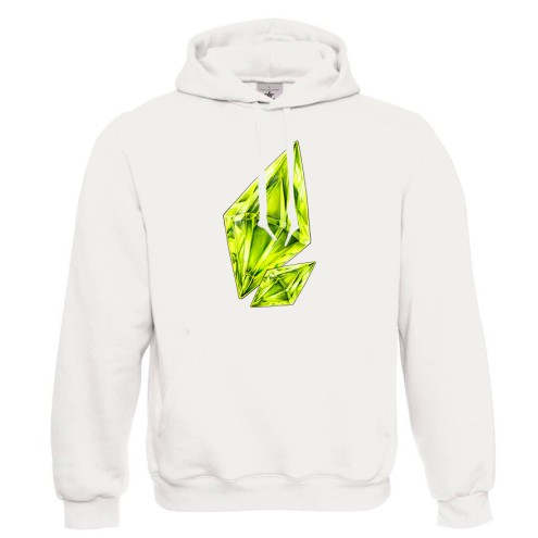 Grüner Kristall Hoodie