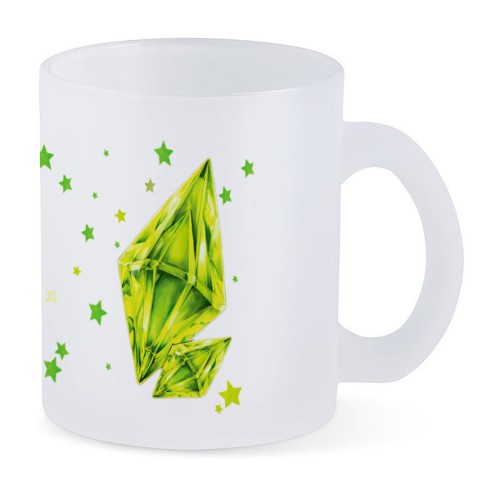 Grüner Kristall Tasse Glas SATIN