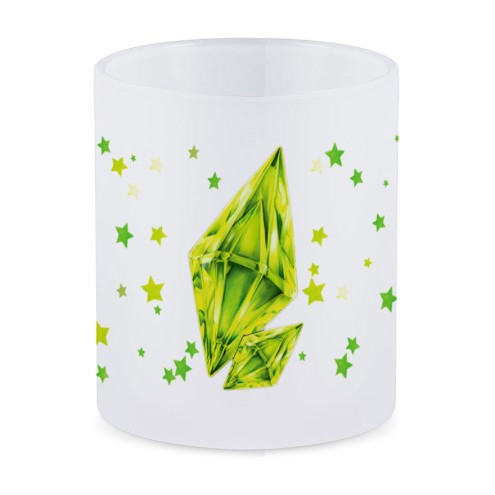Grüner Kristall Tasse Glas SATIN