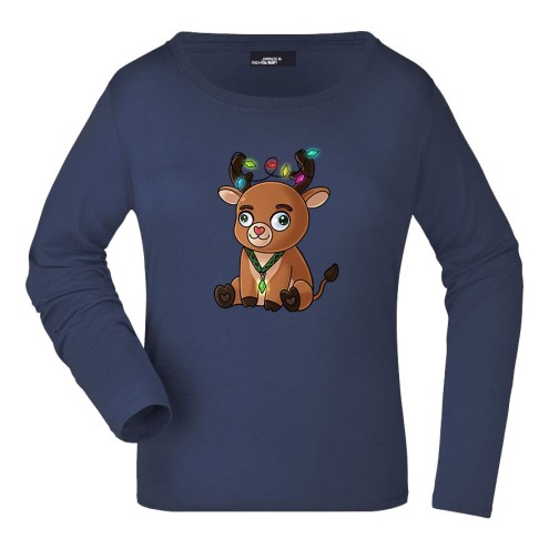 Glühtier Baumwoll Langarm Shirt women