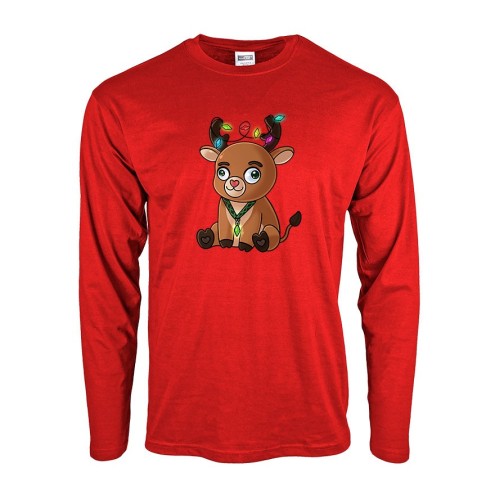 Glühtier Baumwoll Langarm Shirt