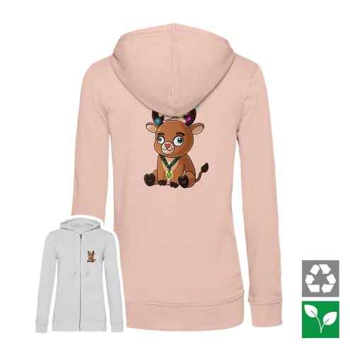 Glühtier Organic Zipped Hoodie/Zoodie women