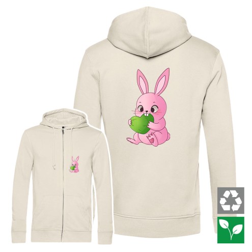 Kaugummitier BUNNY Edition ORGANIC Hoodie-Jacke