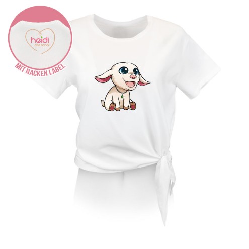 Heidi, das Schaf Knoten-T-Shirt