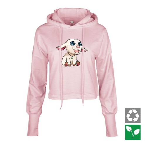 Heidi, das Schaf Cropped Hoodie women