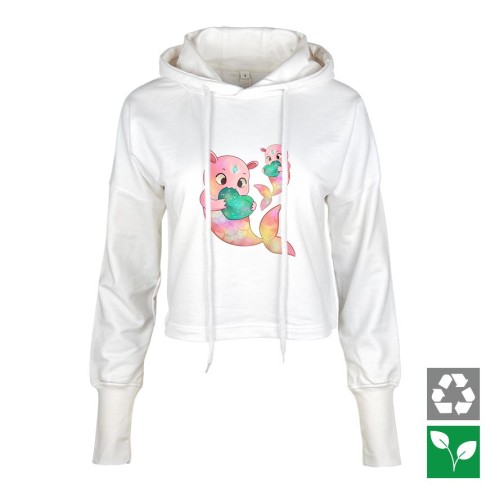 Kaugummitier MERMAID Cropped Hoodie women