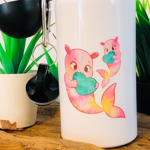 Kaugummitier MERMAID Alu-Trinkflasche