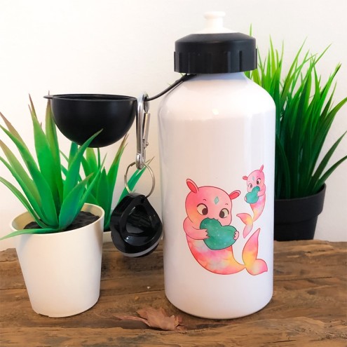 Kaugummitier MERMAID Alu-Trinkflasche