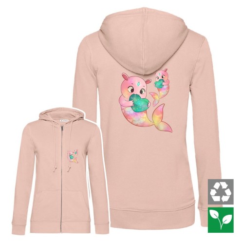 Kaugummitier MERMAID Organic Zipped Hoodie women