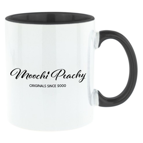 Moochi Peachy Bi-Color Tasse schwarz
