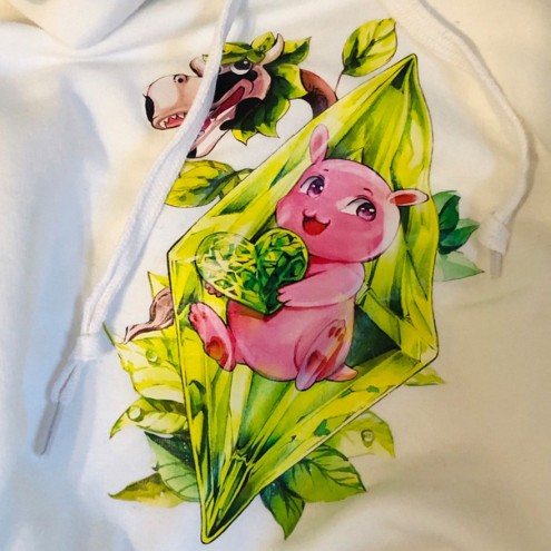 Kaugummitier NASHI Edition kurzer GIRLIE Hoodie