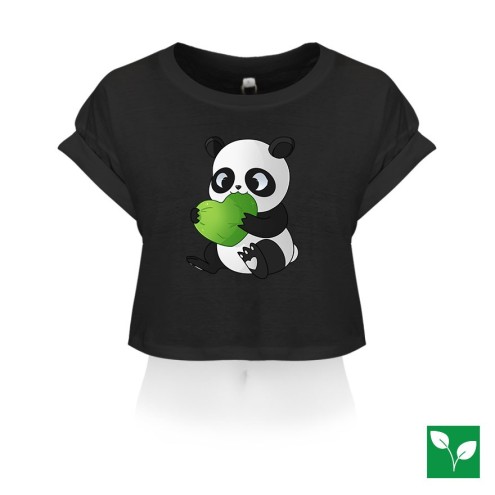 Kaugummitier PANDA Edition Organic Crop T-Shirt women