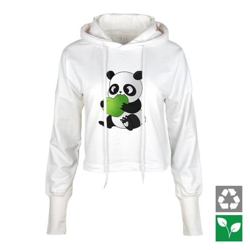 Kaugummitier PANDA Edition Cropped Hoodie women