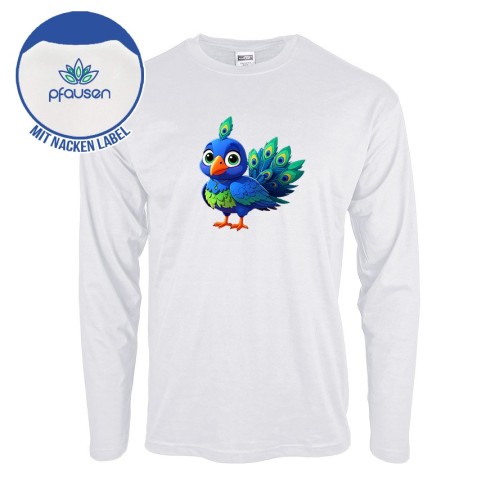 Pfausen Baumwoll Langarm Shirt