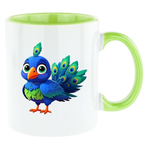 Pfausen Bi-Color Tasse grün