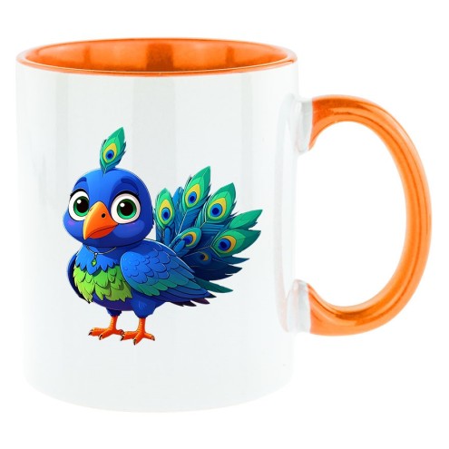 Pfausen Bi-Color Tasse orange