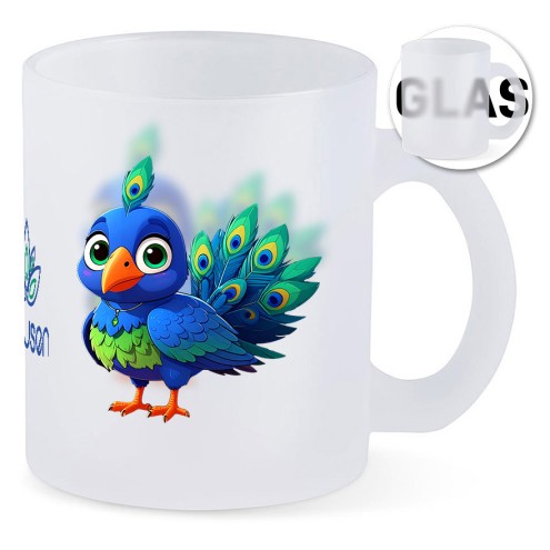 Pfausen Tasse Glas SATIN