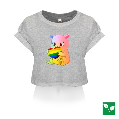 Kaugummitier PRIDE Organic Crop T-Shirt women