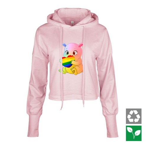 Kaugummitier PRIDE Cropped Hoodie women