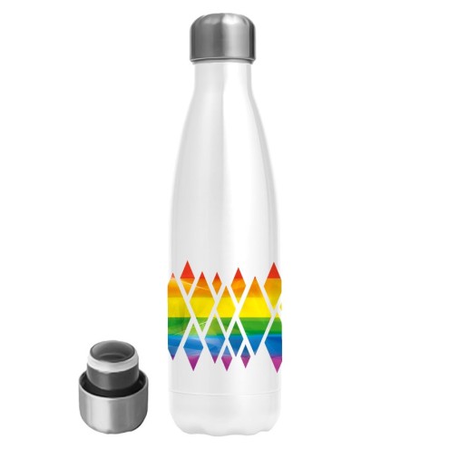 Rainbow Kristalle Edelstahl Trinkflasche 500ml